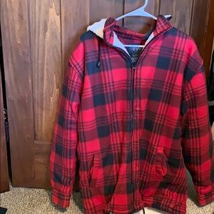 flannel sweatshirt